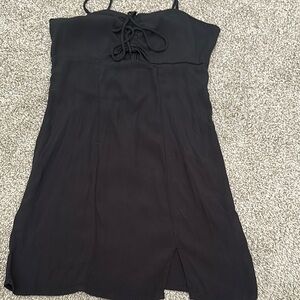 Elegant Black Spaghetti Strap Dress